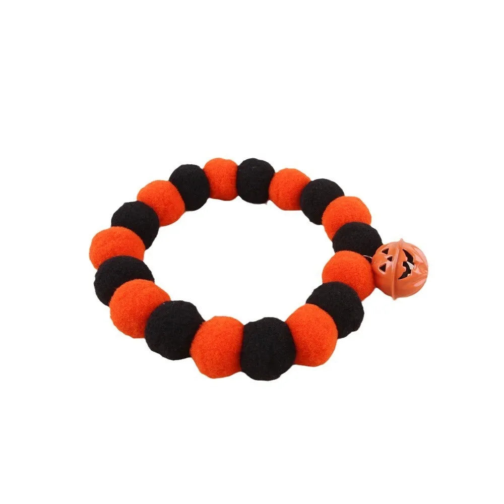 Halloween cat collar with naughty design in three sizes for trick-or-treat costumes