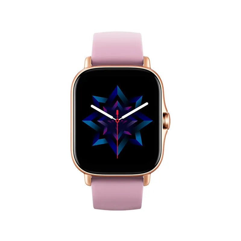 GT20 smart watch with black alloy case and silicone strap showing touch screen