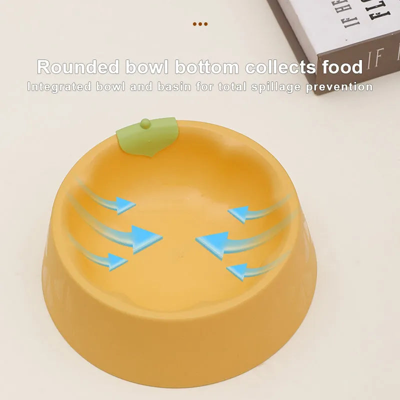 Green plastic double pet bowl with anti-tipping design for dog and cat food and water
