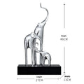European style elephant decorative craft ornament in resin and plastic with choice of metallic or retro colour finishes.