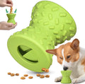 Natural rubber treat dispensing dog toy for aggressive chewers in blue colour