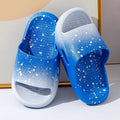 Children's gradient colour PVC summer slippers with non-slip soles