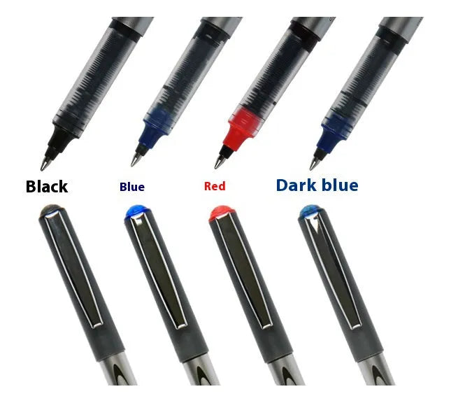 Water-based quick-drying signature pen with 0.5mm fine point tip and plastic shell in multiple ink colours