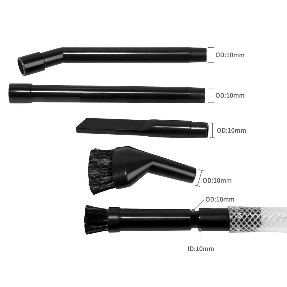 Multifunctional vacuum cleaner small suction head eight-piece set with various cleaning attachments