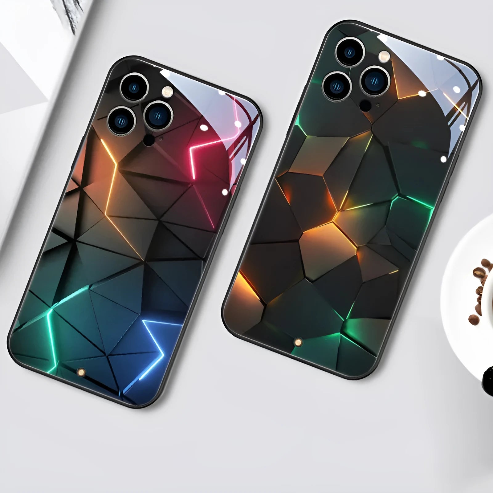 Xpress 14 tempered glass mobile phone case for iPhone with dustproof protection and incoming light feature.