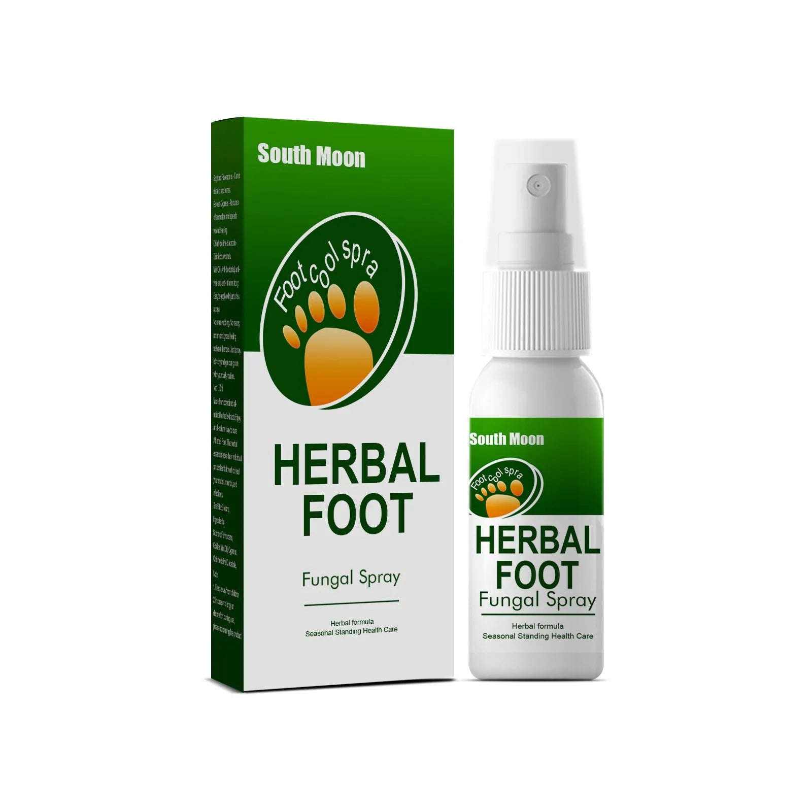 30ml bottle of clear foot hydrating and nourishing care spray on a flat surface.