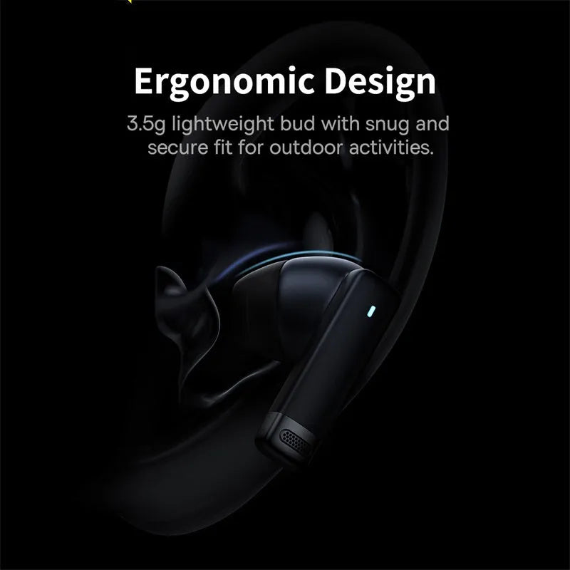 Pearl White and Obsidian Black true wireless earbuds with active noise cancellation and a charging case.