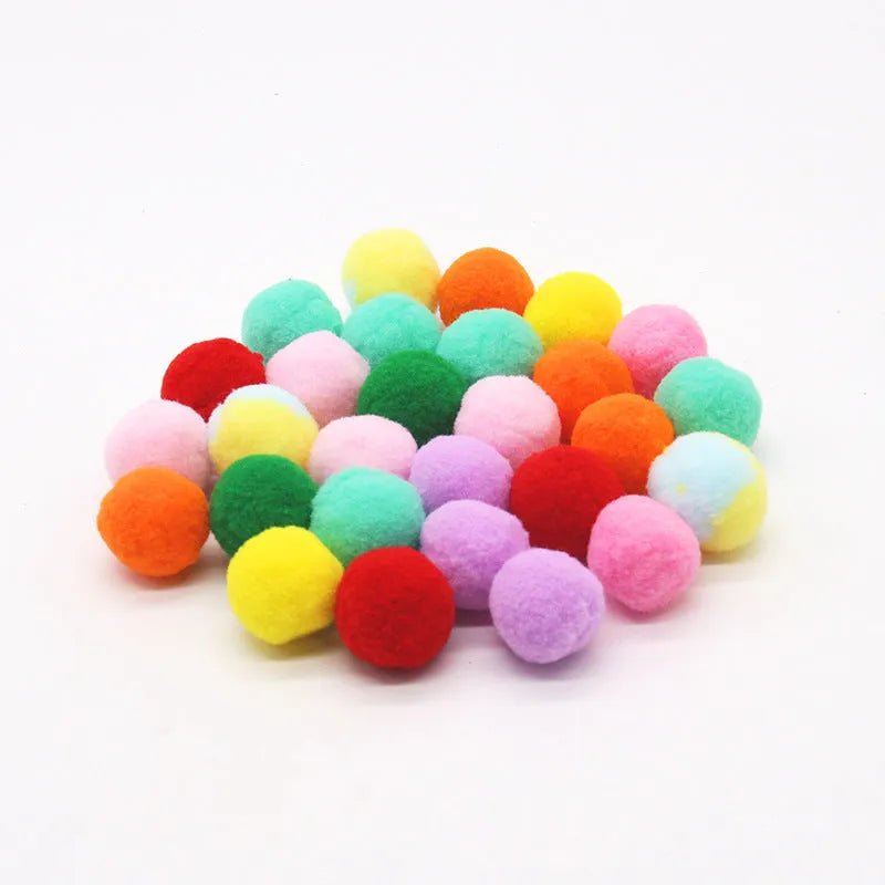 Pet toy gun launcher with colourful plush balls for dogs and cats interactive play
