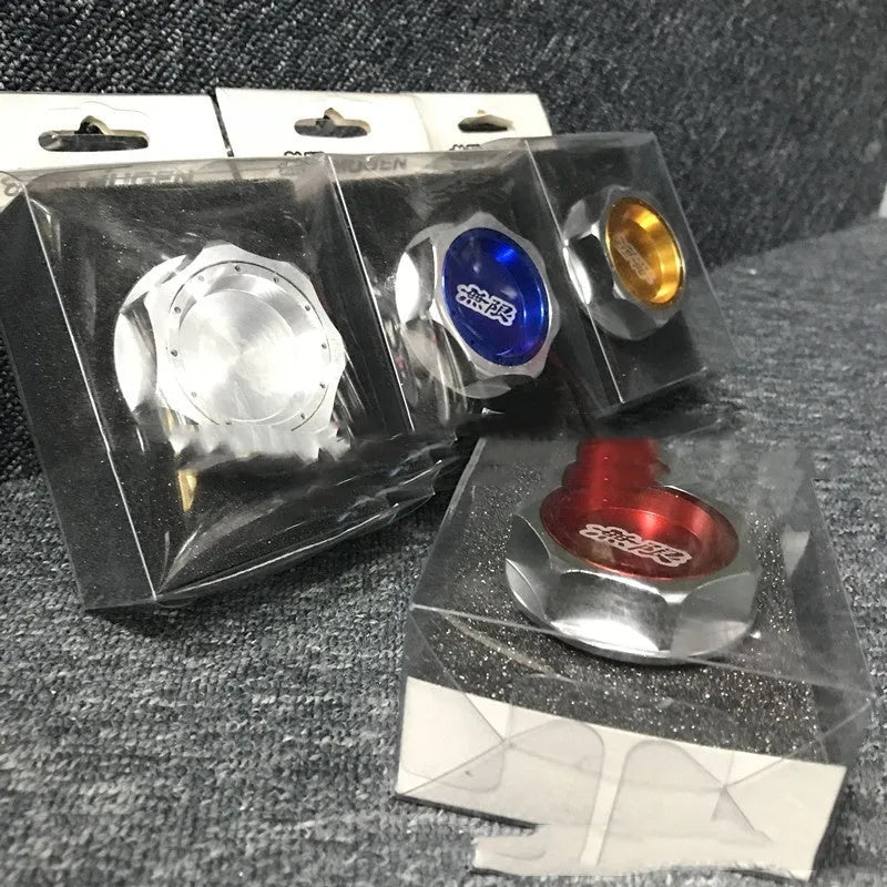 Aluminium alloy oil filter cap for Honda vehicles in six colour options