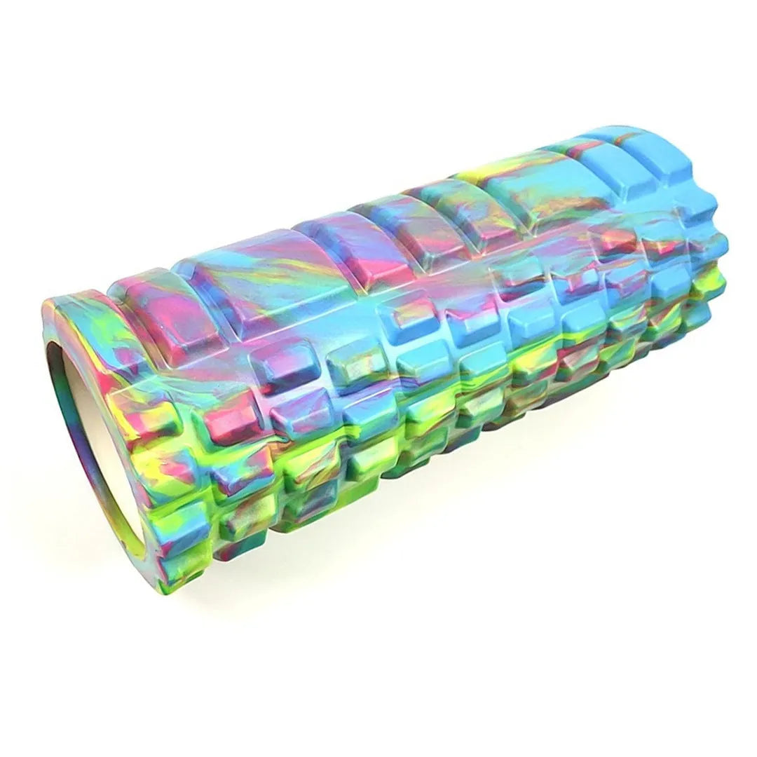 33cm long camouflage pattern EVA foam roller in assorted colour combinations.