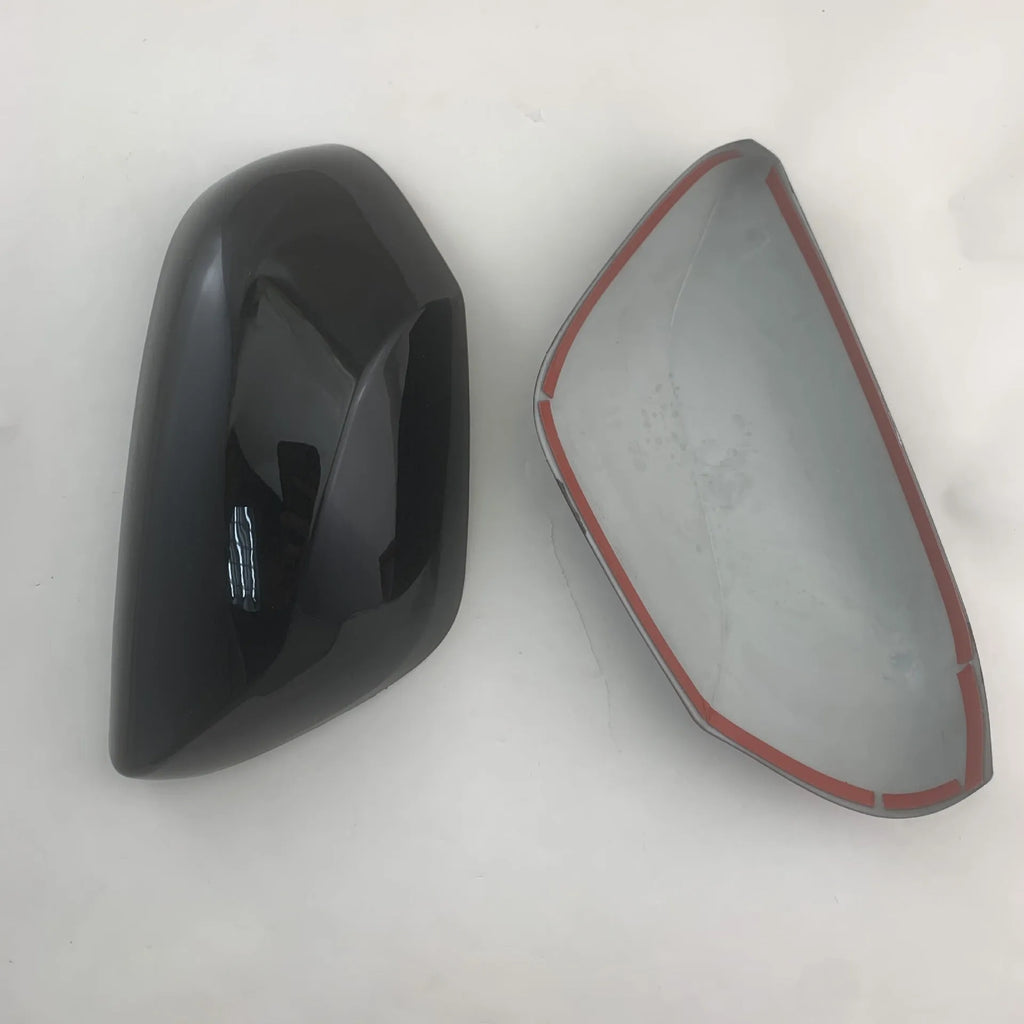 Bright black ABS rear view mirror cover for Toyota Avalon Camry CHR 2016-2020 pair