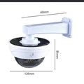 Solar-powered outdoor LED wall lamp with abstract design and waterproof construction