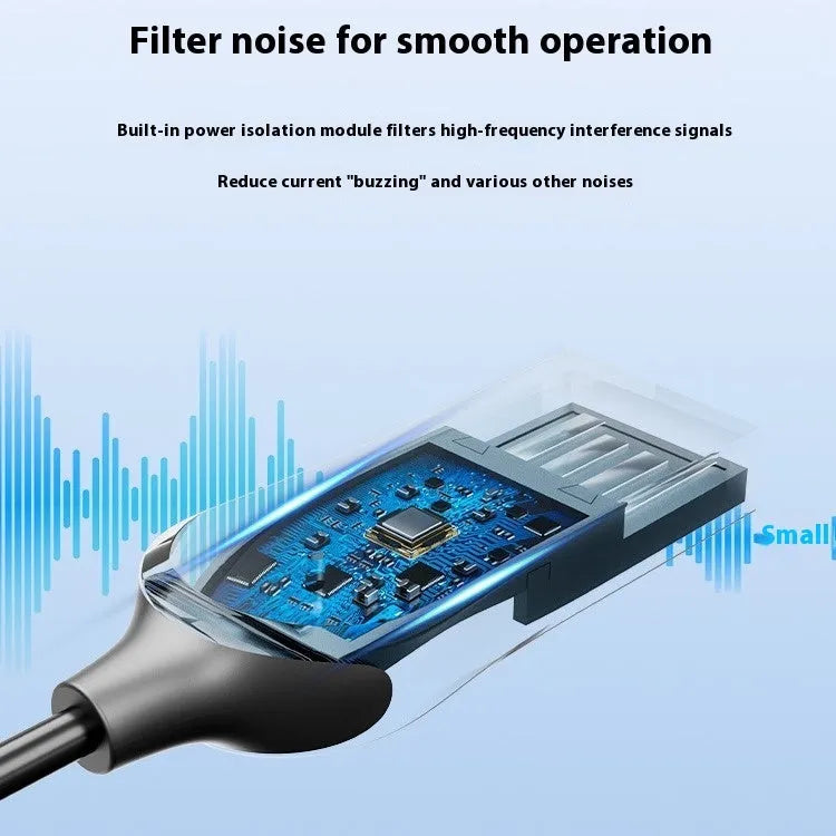 USB car Bluetooth audio receiver with zinc alloy USB connector and copper 3.5mm jack for vehicle installation