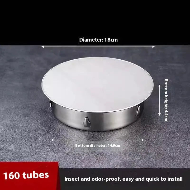 Stainless steel floor drain deodorant seal cover with modern simplicity styling