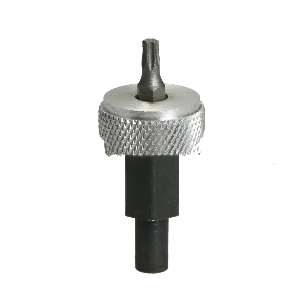 Ignition module wrench clamping tool with knurled aluminium knobs on a heat-treated carbon steel handle.