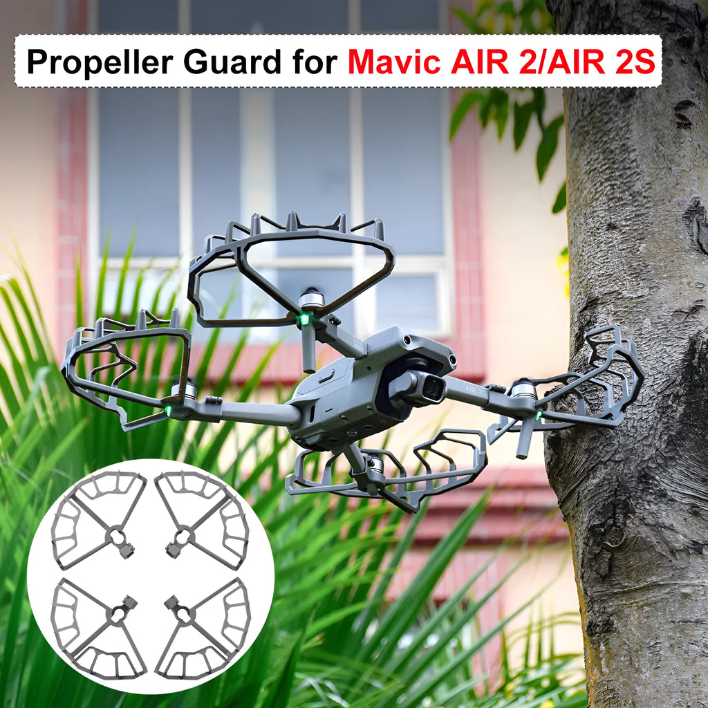 Grey ABS plastic propeller guard ring for DJI Mavic Air 2 and Air 2S drones