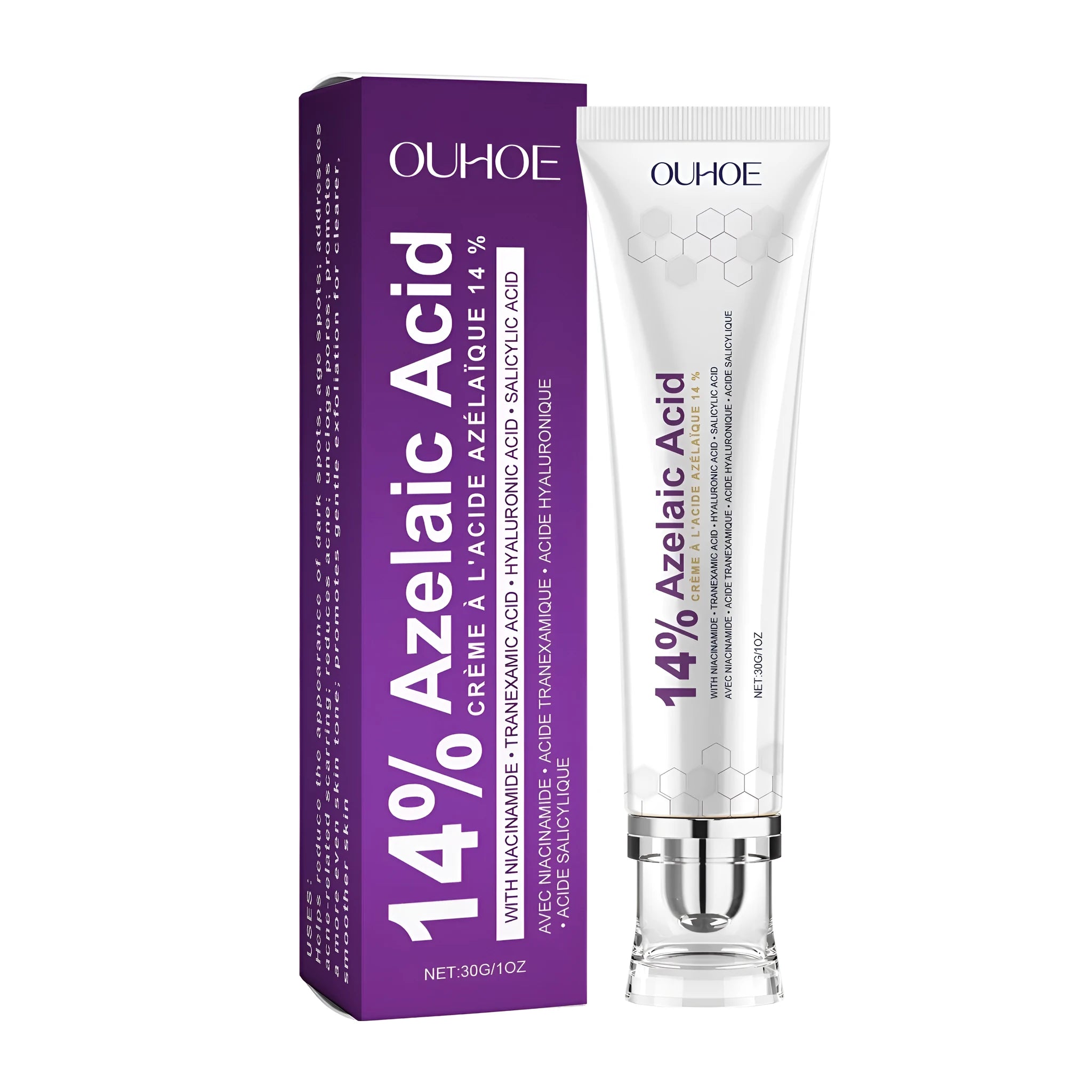 30g tube of soothing and moisturising face cream with nicotinamide and hyaluronic acid