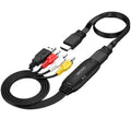 HDMI to AV converter cable 110cm length for 1080p video transfer to legacy equipment