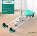 Pink horse leg opener fitness equipment with steel pipe frame for leg stretching exercises