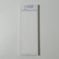 Vertical double-sided notepad with English words printing in B5 half size with coloured cover