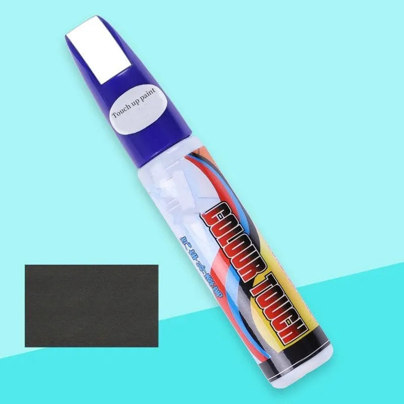 Automotive scratch repair kit with paint pen, wax, sandpaper and sponge for car touch-ups