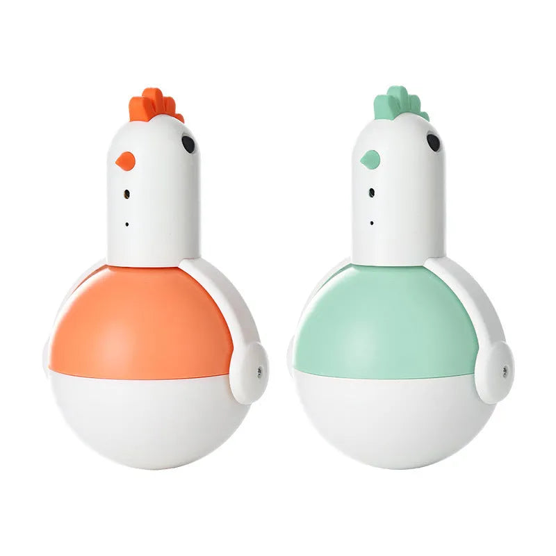 Green or orange electric cat toy with chicken and glass laser featuring automatic motion activation