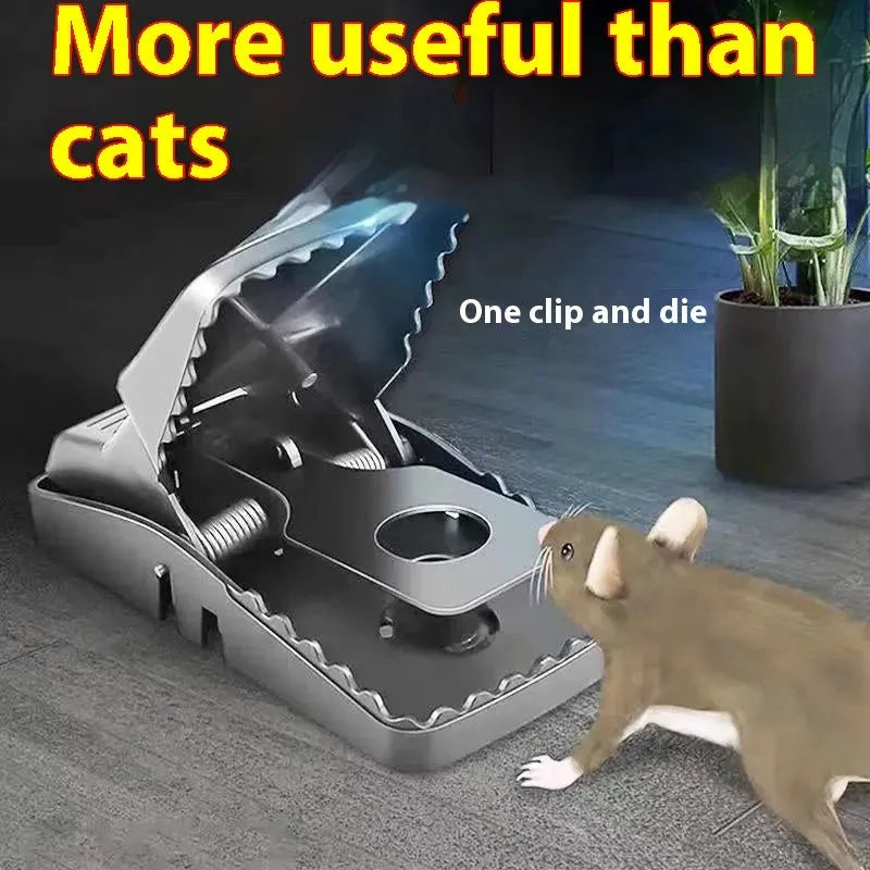 Automatic mouse trap cage for indoor rodent control available in multiple sizes