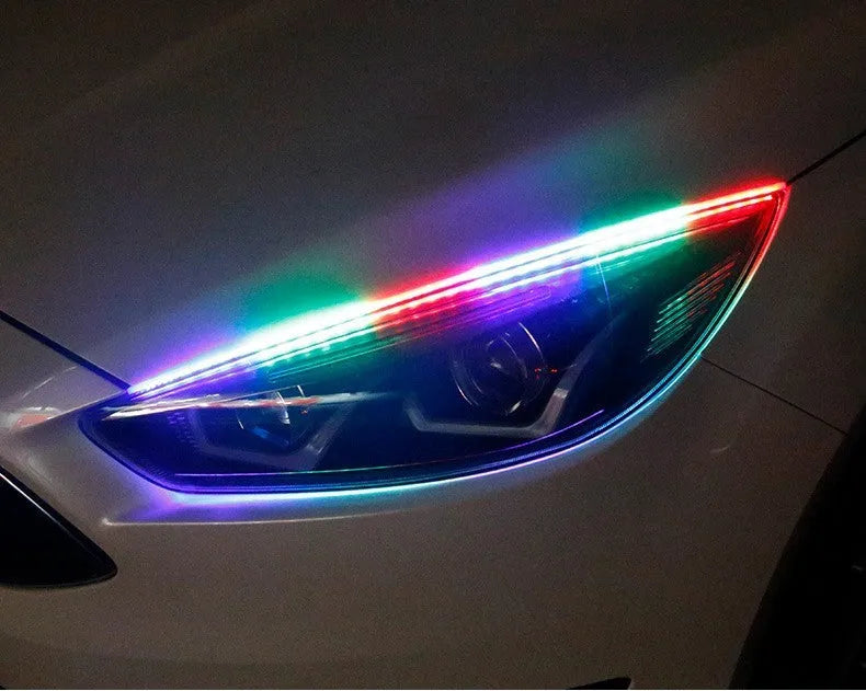 Universal LED daytime running lights with remote control in RGB colours, available in 30cm, 45cm and 60cm sizes