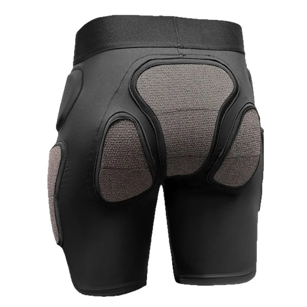 X-ray diffraction ski protective gear showing hip pads and knee pads for anti-fall protection during sports