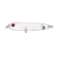 Transparent 9.5cm blank fishing lure body with pre-drilled 7mm eye holes for DIY assembly.