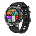 Sports smartwatch with AMOLED display on wrist showing fitness tracking data