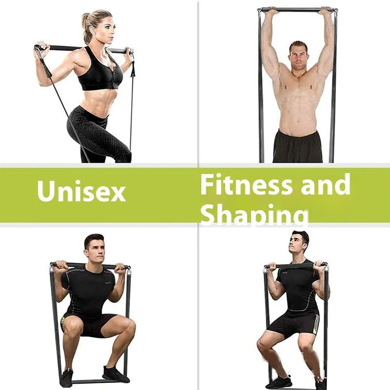 Push-and-pull rod fitness stick with two segment models for strength training and yoga equipment
