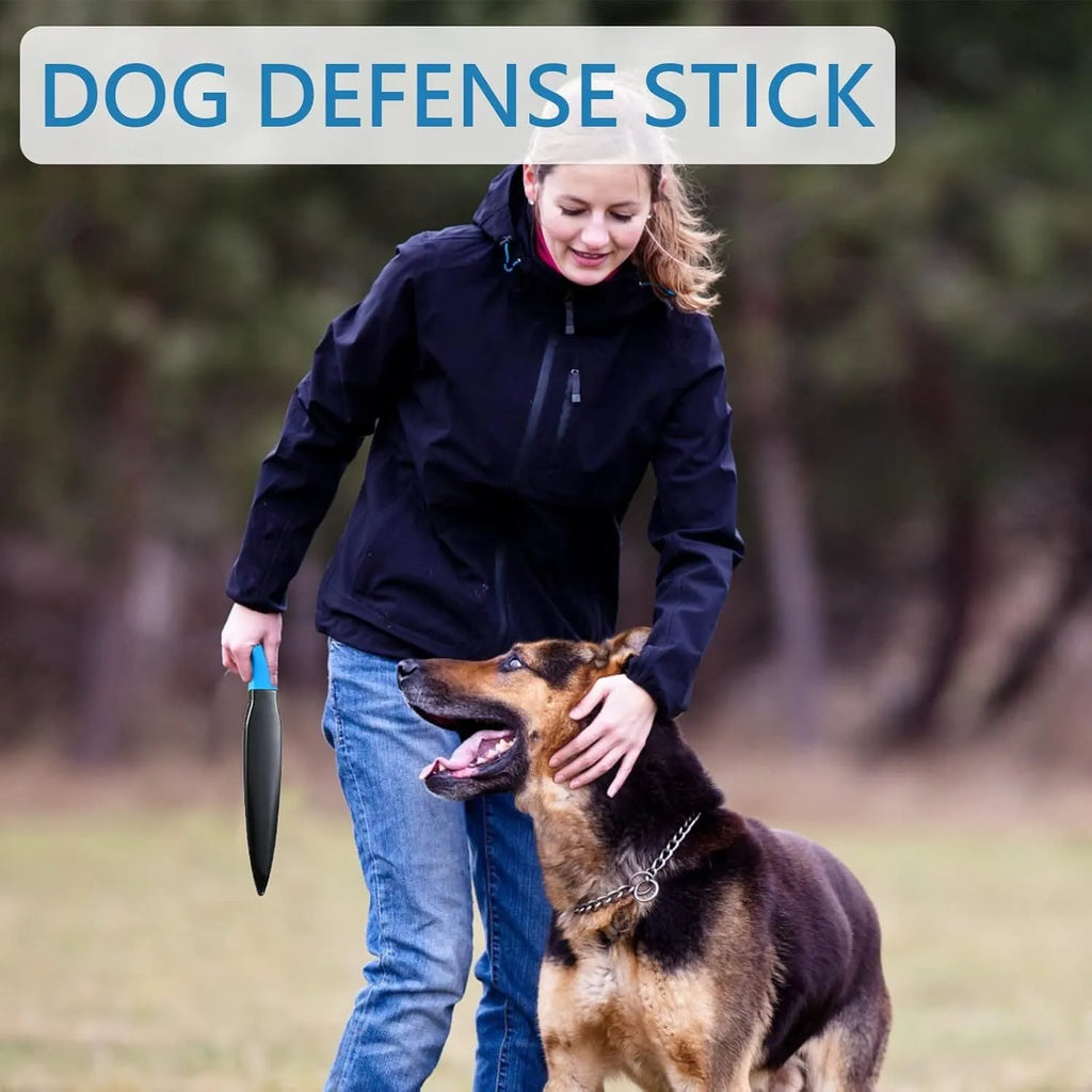 Dog break stick training tool with blue handle for small medium dogs bite prevention