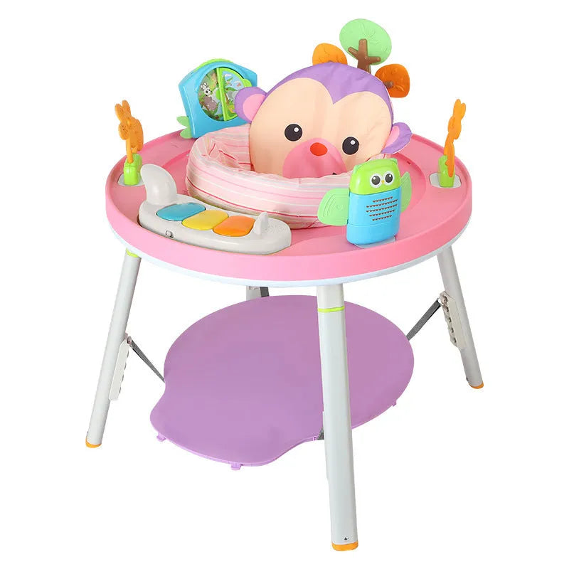 Baby jumping chair activity centre in Yaya duck or lion theme with optional music cushion attachment