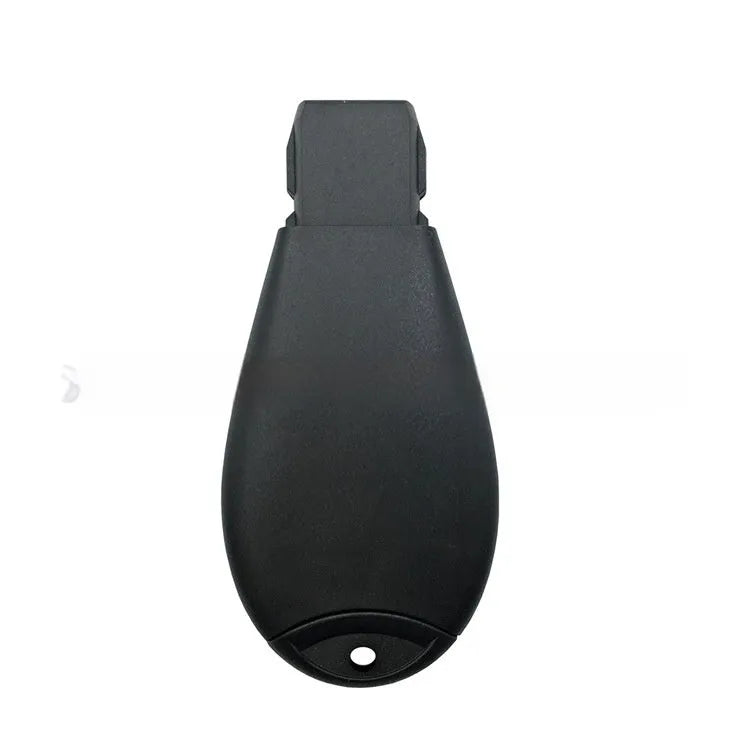 ABS brass replacement car key shell for Dodge and Chrysler vehicles, showing dimensions