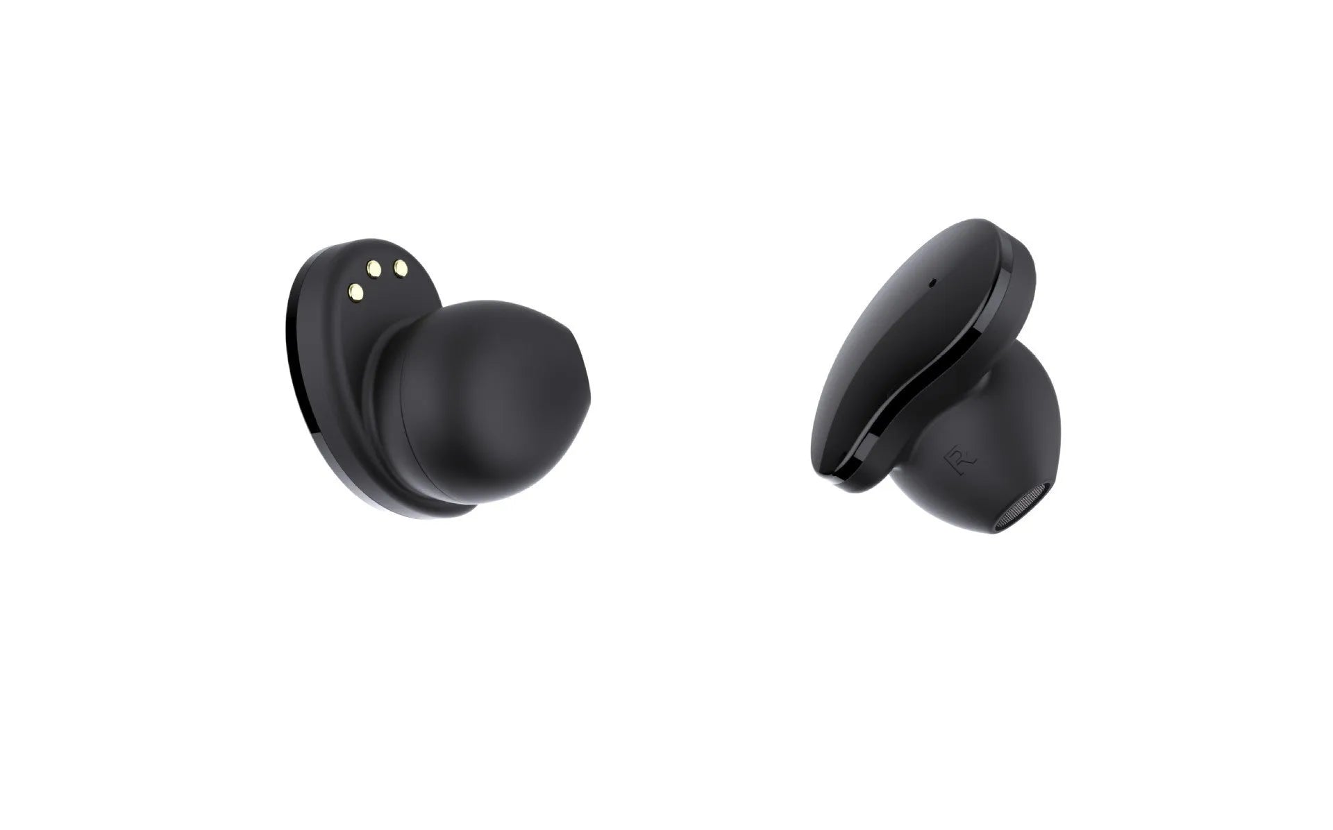 Black detachable smartwatch and Bluetooth headset combo showing fitness tracker bracelet and wireless earphones.