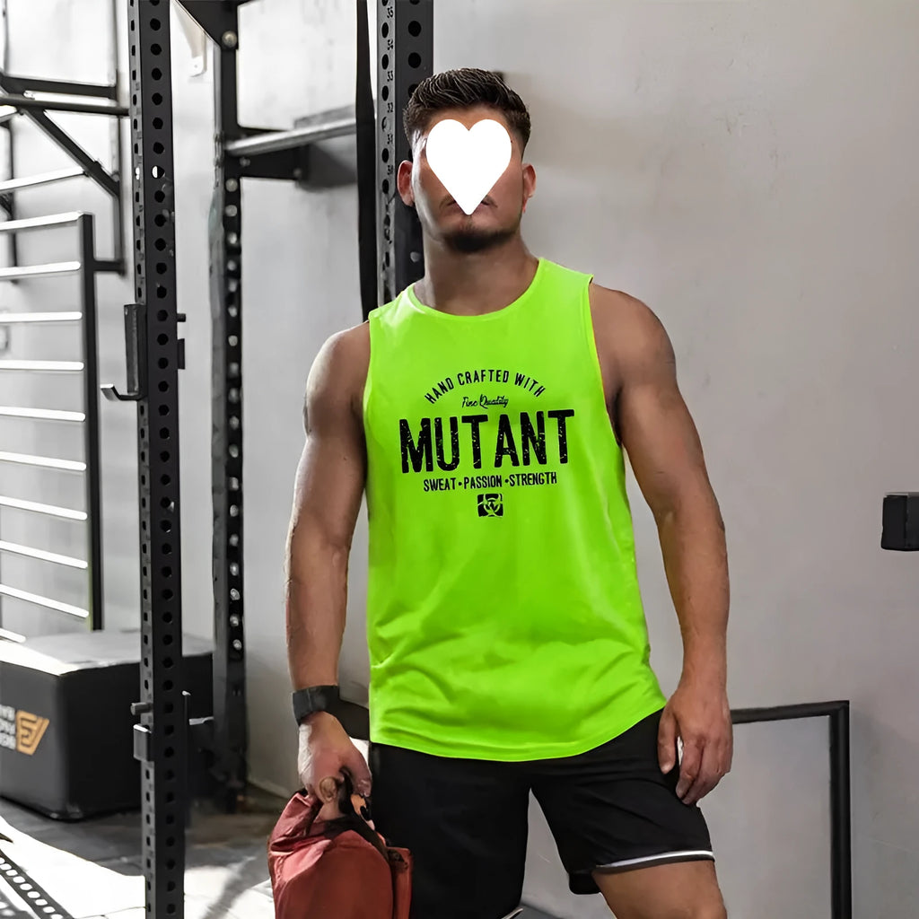 Men's loose polyester training waistcart in multiple colour options with sleeveless design for gym workouts