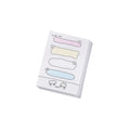 Cartoon design sticky notes in six styles with three different rectangular sizes