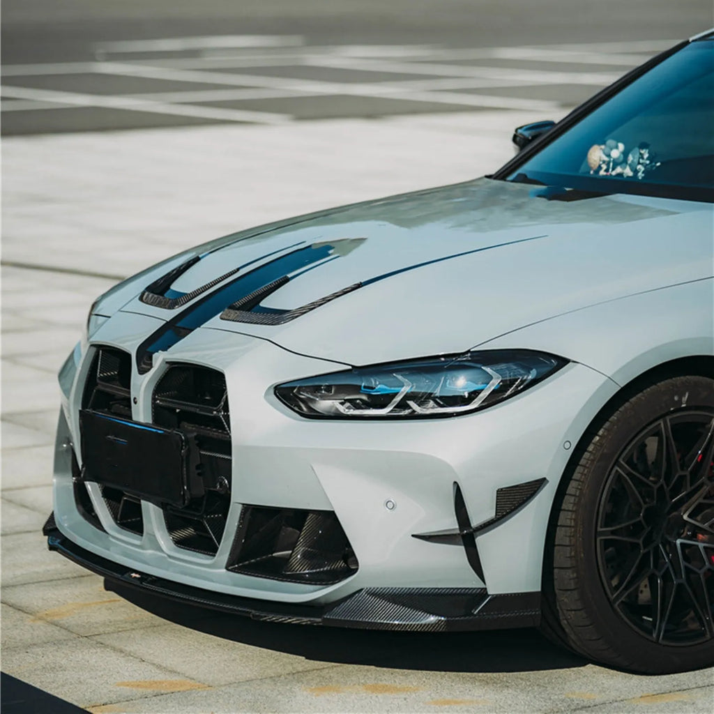 Dry carbon fibre front grille for BMW M3 M4 G80 G82 with 3K weave pattern