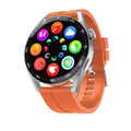 Smart watch with offline payment and voice assistant in black colour on a table