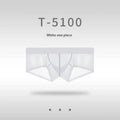 Men's ice silk seamless underwear in chocolate colour showing low waist and sheer fabric detail