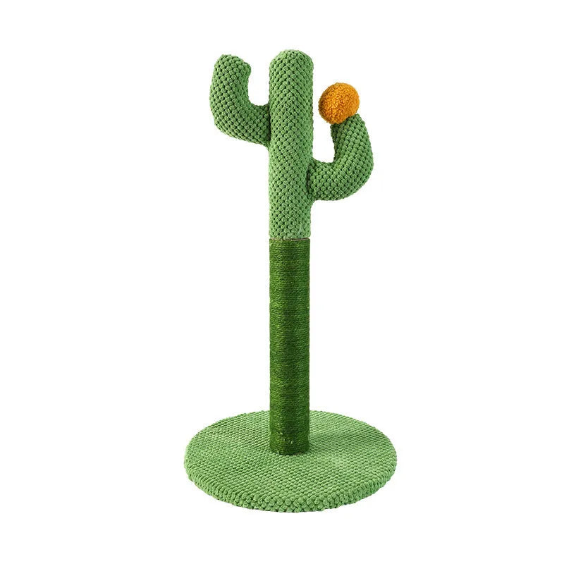 Masson Cactus design cat scratch board and climbing frame with sisal scratching surfaces.