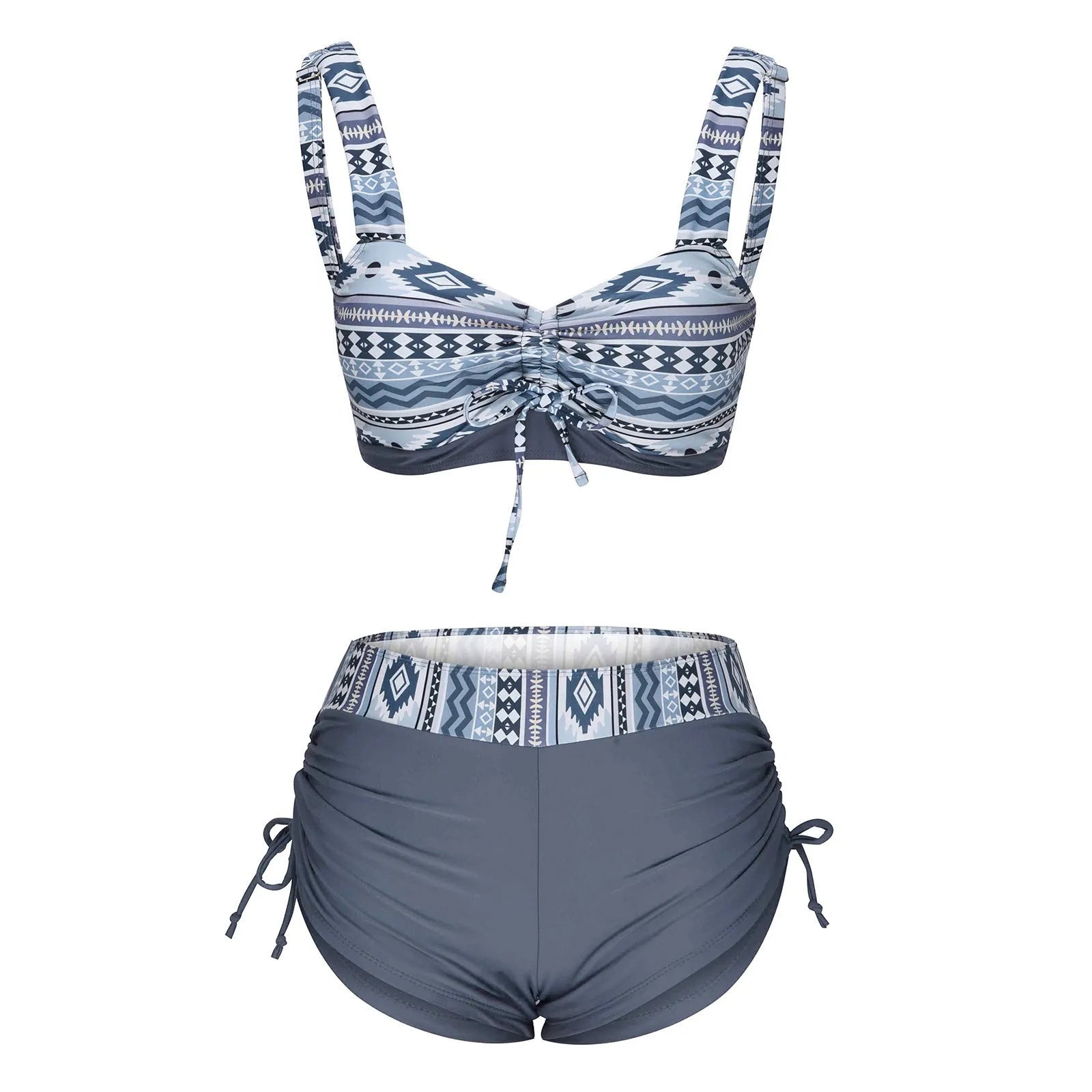 Women's bikini split swimsuit without steel belt chest pads in picture colour