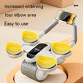 White belly contraction fitness roller with large LED timing and calorie counting screen.