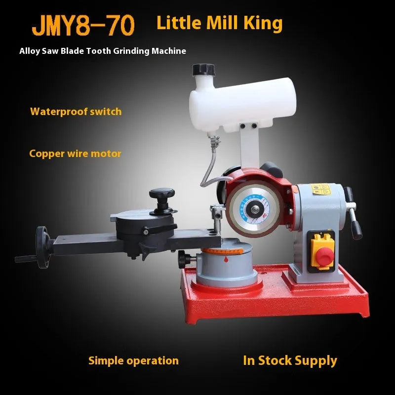 Sharpedge manual gear grinding machine for alloy circular saw blades on workbench