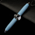 Creative multi-function LED pen spinning decompression gyro metal ballpoint pen with spinner top