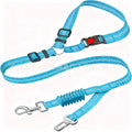 Nylon Retractable Dog Leash with Car Seatbelt Anti-pull Rope