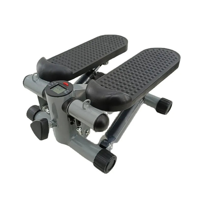 Silver grey hydraulic resistance mini treadmill for waist slimming exercises