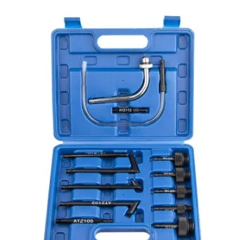 Automatic transmission oil refuelling machine tool kit with thirteen pieces including injector and connectors