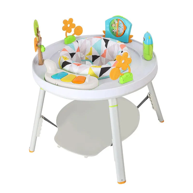 Baby jumping chair activity centre in Yaya duck or lion theme with optional music cushion attachment